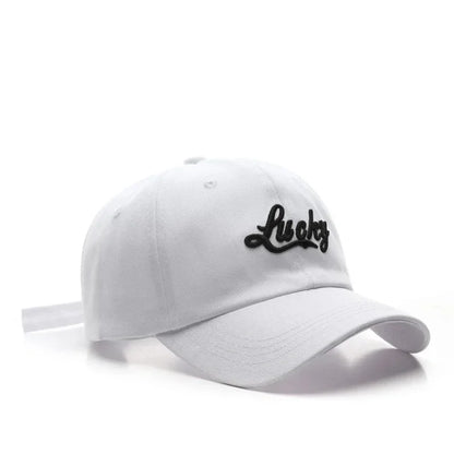 Lucky Embroidery Casual Baseball Cap