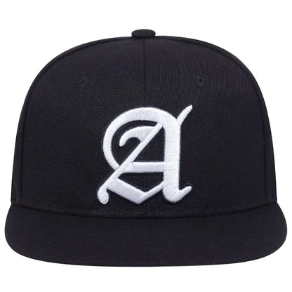 Unisex Personality A Letter Embroidery Snapback Cap