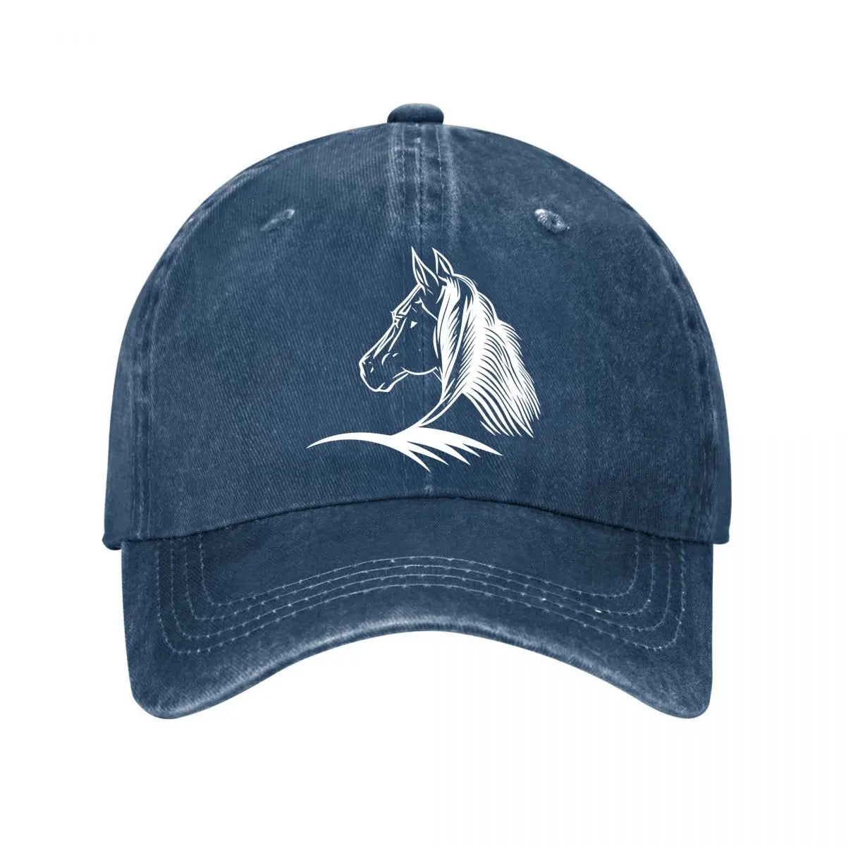 Vintage Horse Washed Cotton Adjustable Baseball Cap