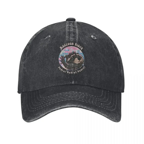Pedro Raccoon Retro Distressed Baseball Cap