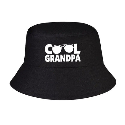 Cool Grandpa Text Bucket Hat
