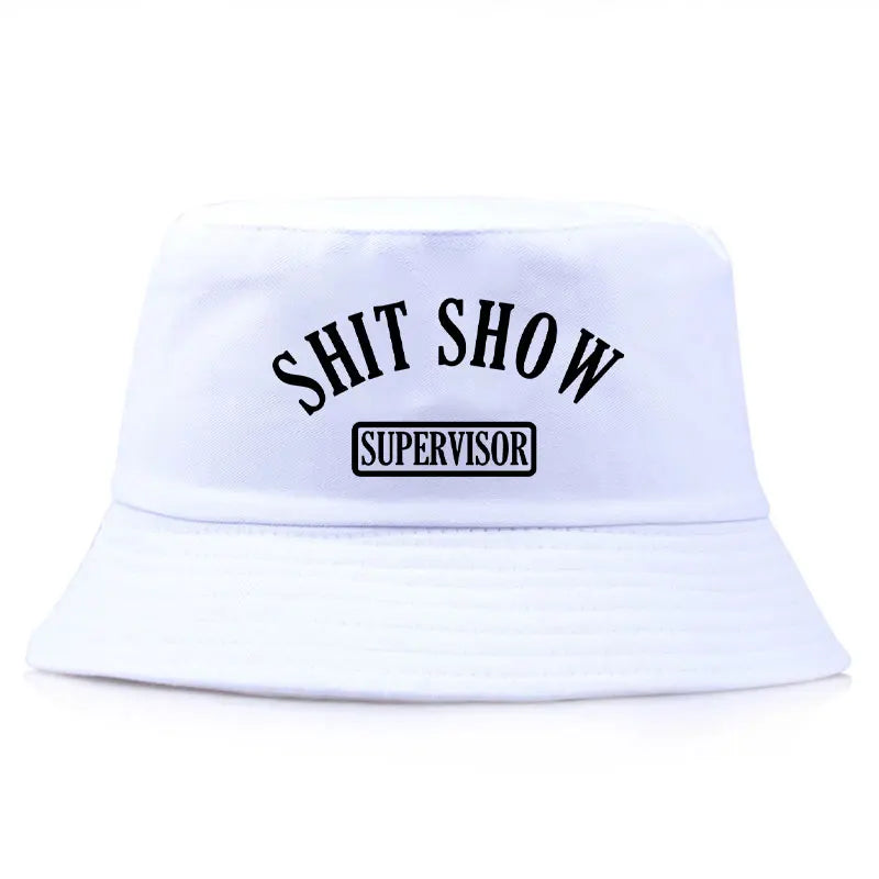 Shit Show Print Reversible Streetwear Bucket Hat