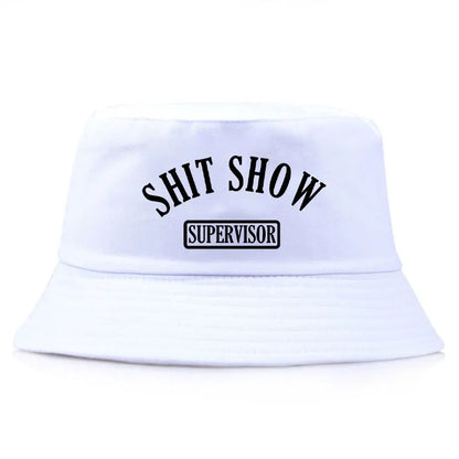 Shit Show Print Reversible Streetwear Bucket Hat