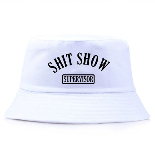 Shit Show Print Reversible Streetwear Bucket Hat