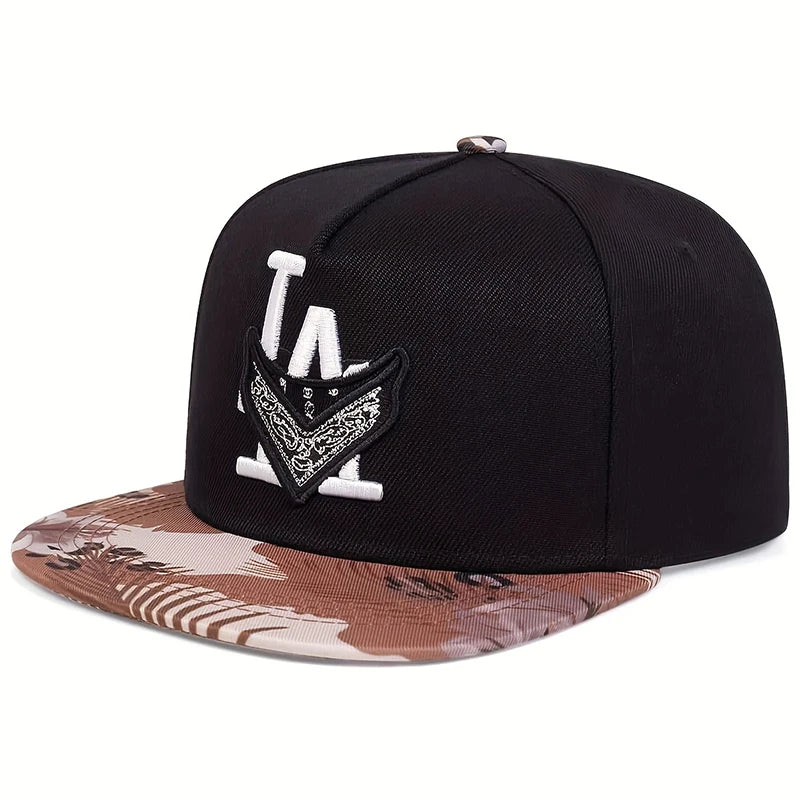 Unisex Los Angeles Embroidery Trucker Snapback Cap