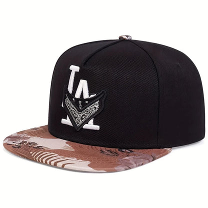 Unisex Los Angeles Embroidery Trucker Snapback Cap