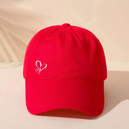 Love Themed Printed Adjustable Fashion Baseball Cap