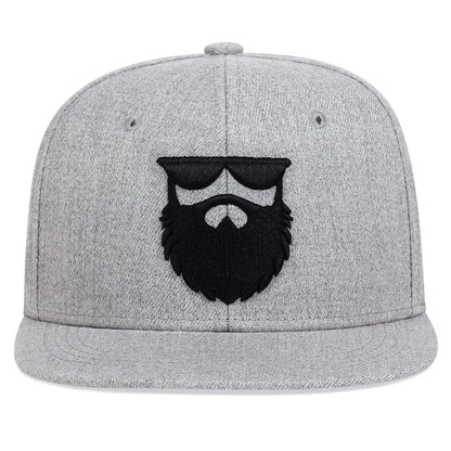 Unisex Beard Old Men Embroidery Hip-hop Hats