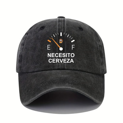 Necesito Cerveza Pattern Vintage Baseball Cap