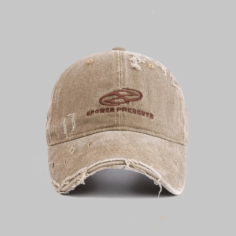 Retro Washed Letter Baseball Cap