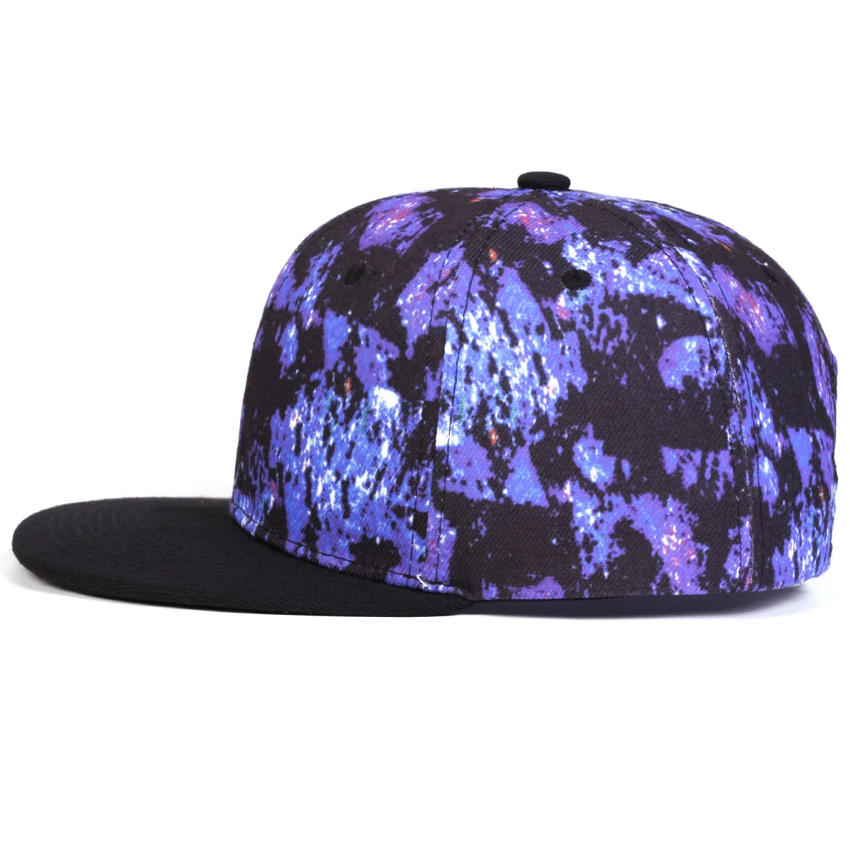 Unisex Purple Starry Sky Printing Hip-hop Hats