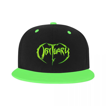 Obituary Band Logo Snapback Hat Unisex