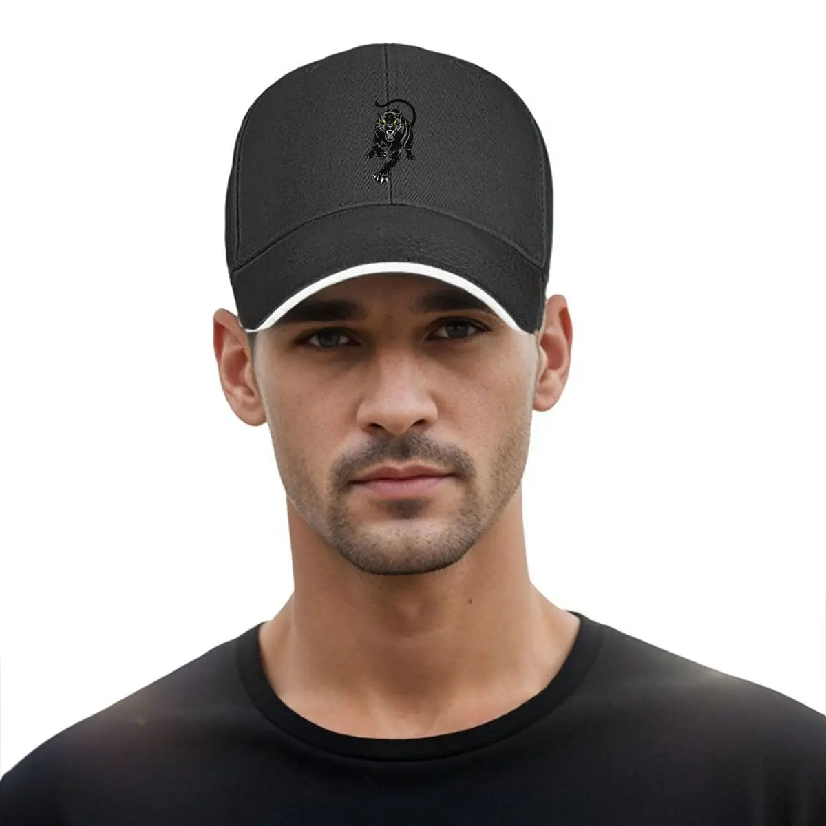 Black Panther Glowing Eyes Streetwear Snapback Baseball Cap