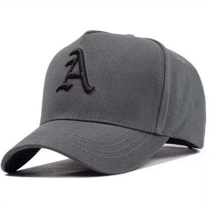 Summer Men baseball Cap Letter A Embroidery Snapback Hat