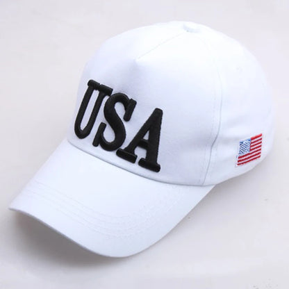 USA Flag Embroidered Baseball Cap