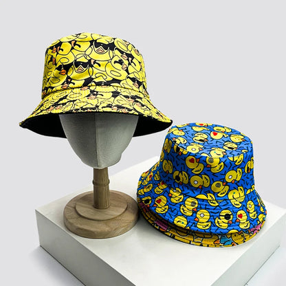 Yellow Duck Reversible Cartoon Bucket Hat