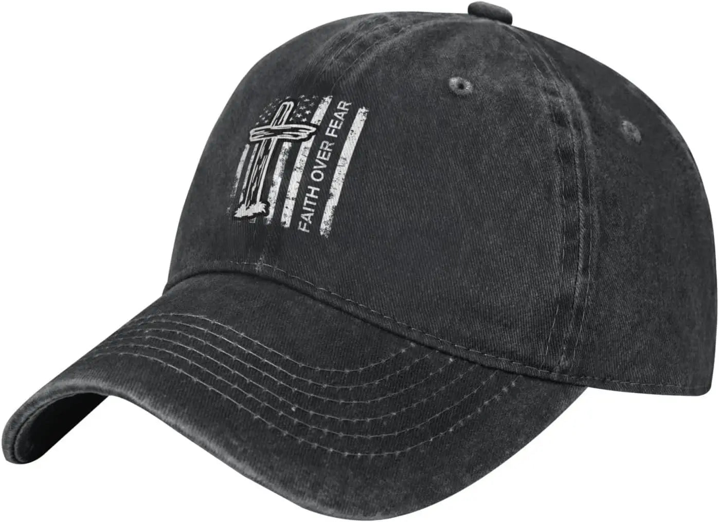Faith Over Fear Cross Vintage Baseball Cap