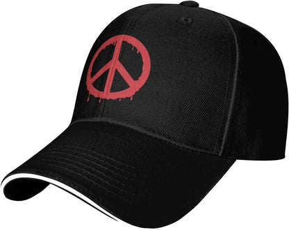 Graffiti Peace Sign Adjustable Casual Baseball Cap