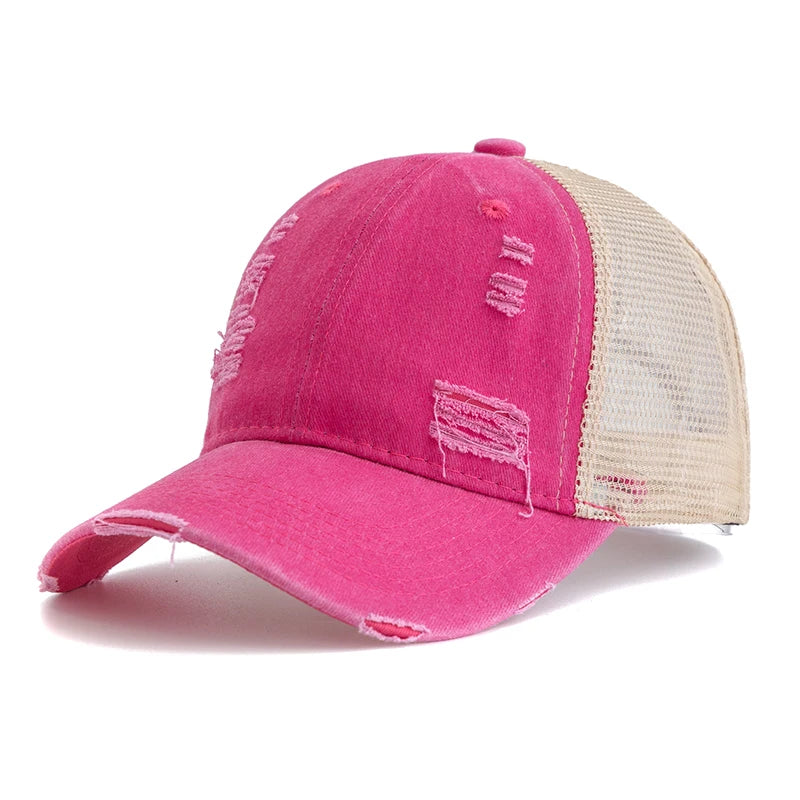 Unisex Washed Cotton Trucker Cap