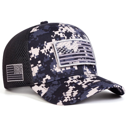 American Flag Camouflage Baseball Cap
