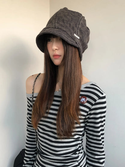 Retro American Oversized Fisherman Bucket Hat