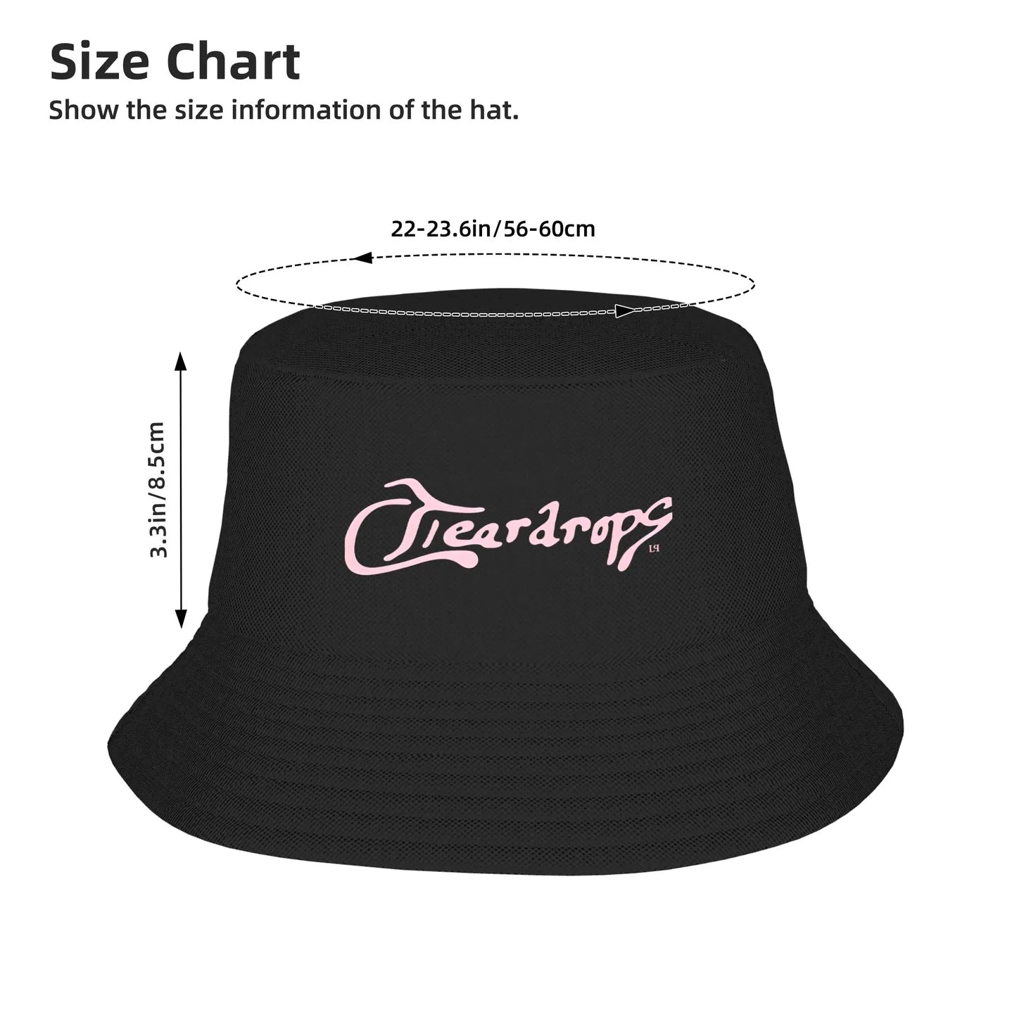 Liam Payne Teardrops Harajuku Trendy Pattern Bucket Hat