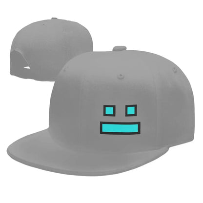 Geometry Dash Gaming Streetwear Adjustable Snapback Cap
