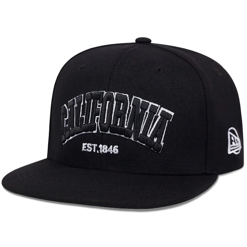 Letter Embroidered Hip Hop Baseball Cap