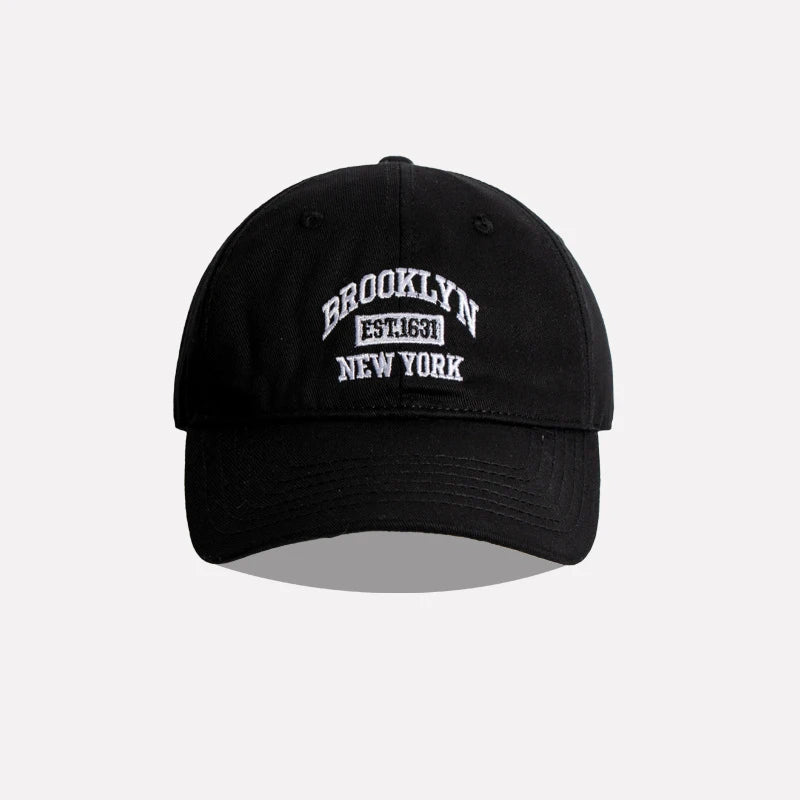 Unisex Letter Embroidered Cotton Baseball Cap