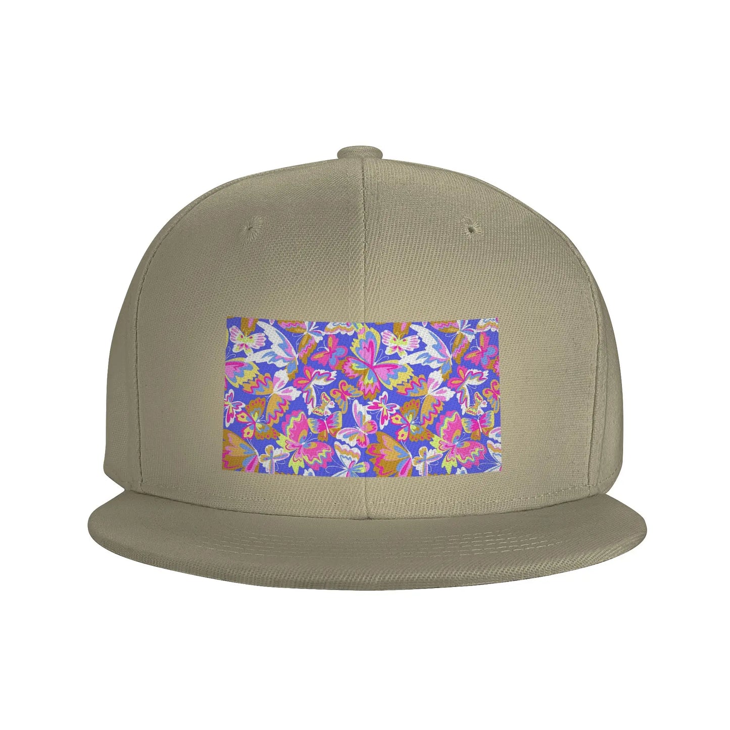 Colorful Butterfly Pattern Snapback Cap