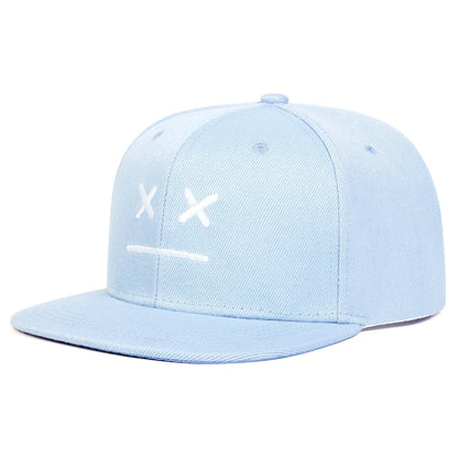 Unisex XX Smiley Face Embroidery Hip-hop Hats