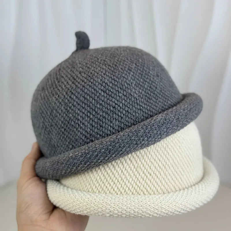 Japanese Knitted Melon Skin Bucket Hat