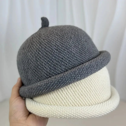Japanese Knitted Melon Skin Bucket Hat