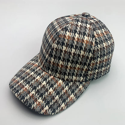 Retro British Houndstooth Classic Baseball Cap