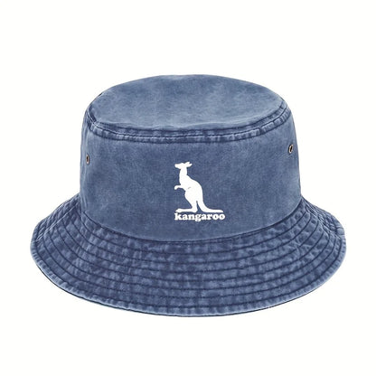 Creative Kangaroo Pattern Travel Outdoor Bucket Hat