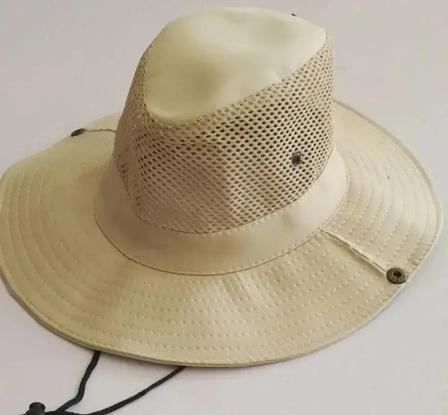 Wide Brim Straw Beach Sun Hat Men