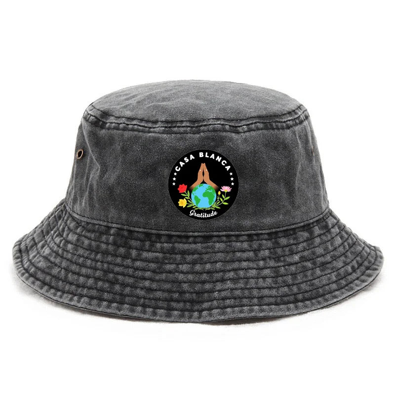 Customize Cotton Washed Vintage Beach Vacation Daily Wear Bucket Hat