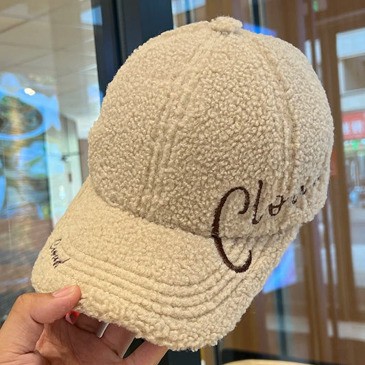 Autumn Winter Embroidered Letter Baseball Cap