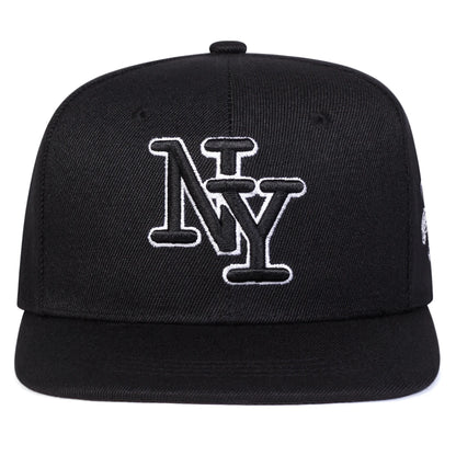 NY Letter Embroidery Hip Hop Snapback Cap