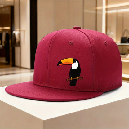 Toucan Print Adjustable Casual Snapback Cap