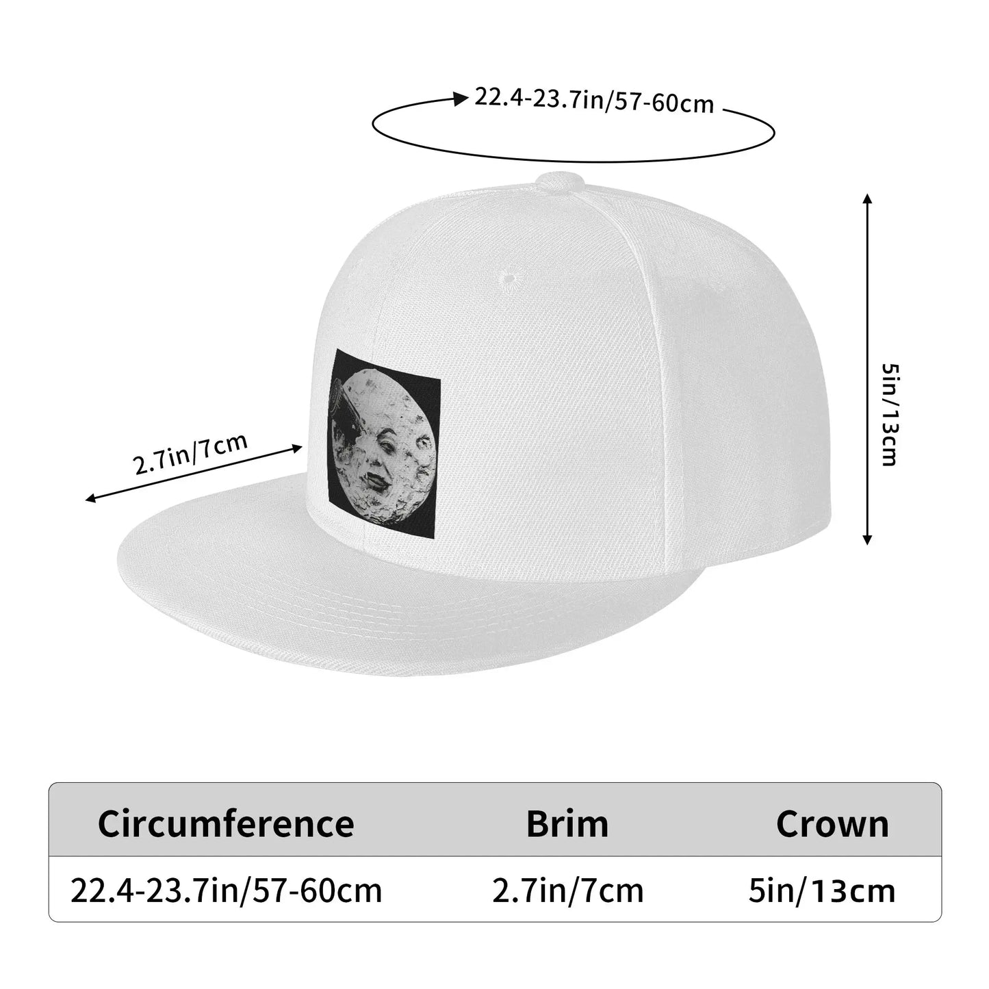 A Trip To The Moon Vintage Space Snapback Cap