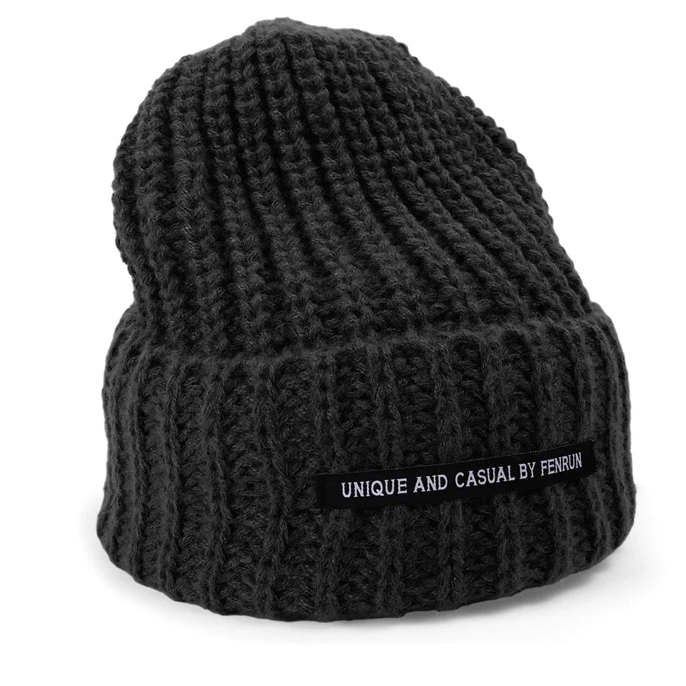 Solid Color Cute Knit Winter Bucket Hat