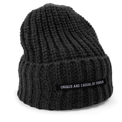 Solid Color Cute Knit Winter Bucket Hat