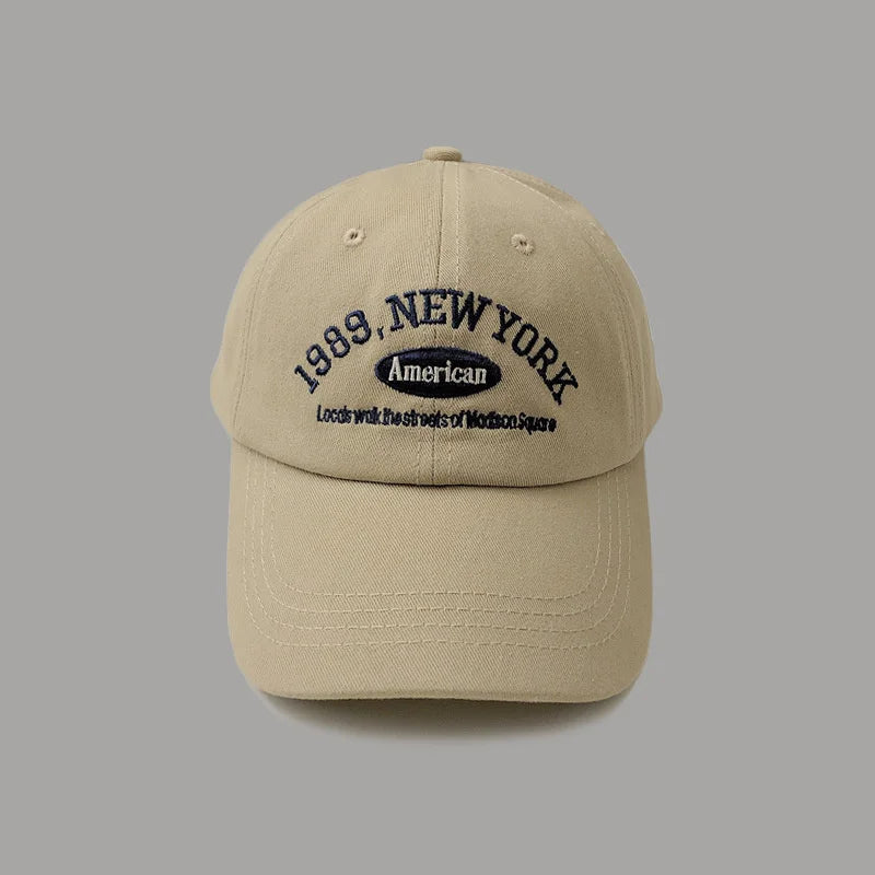 Retro Letter Embroidery Baseball Cap