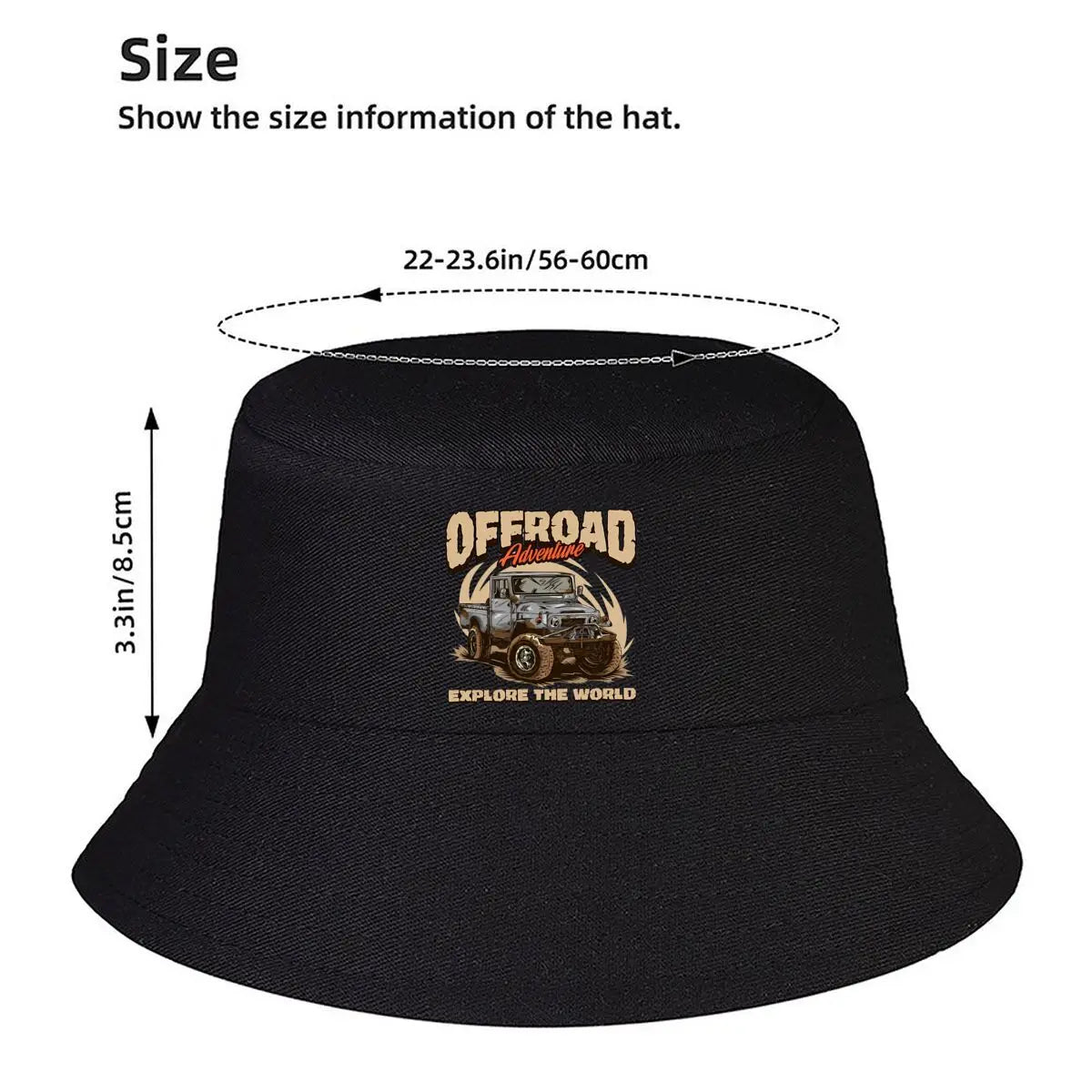 Mud Splattered Off Road Truck Adventure Bucket Hat