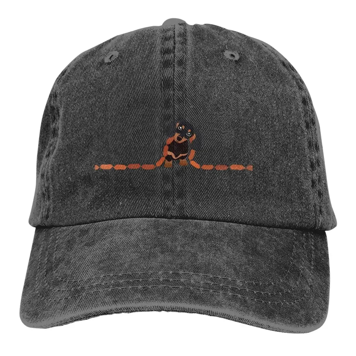 Dachshund Cute Dog Lovers Washed Denim Baseball Cap
