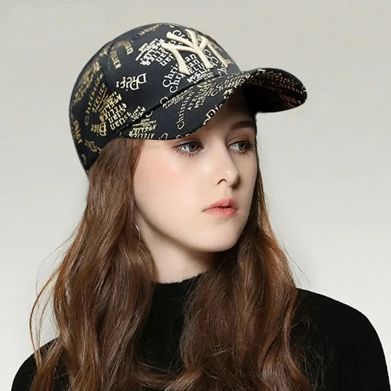 Full Print Letters Embroidery Fashion Baseball Cap