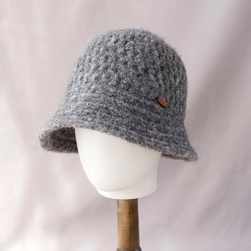 Colorblock Knitted Foldable Bucket Hat