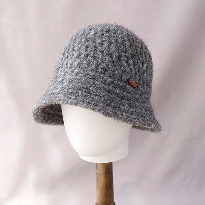 Colorblock Knitted Foldable Bucket Hat