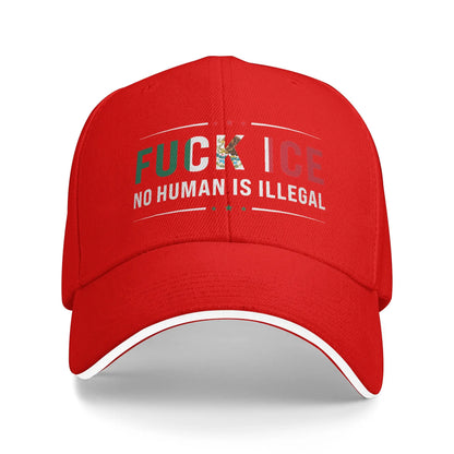 No Human Is Illegal Protest Outdoor Baseball Cap